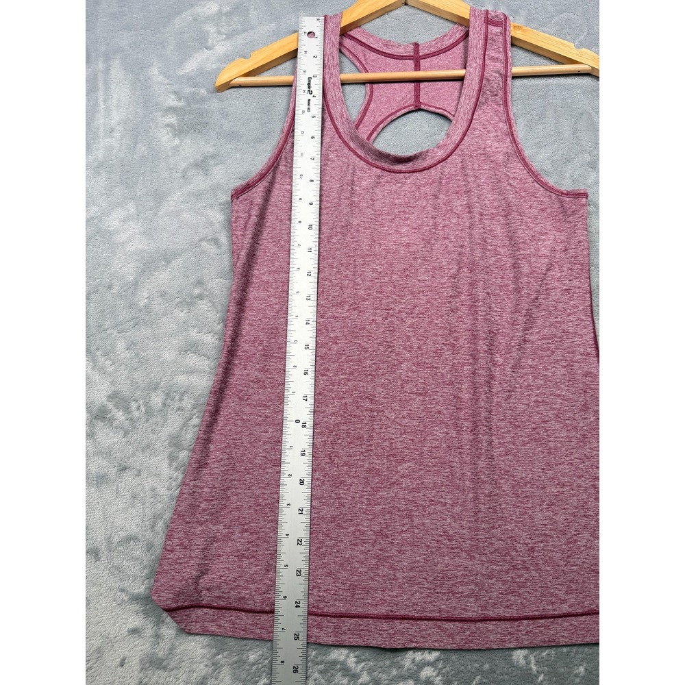 Athleta Nitro Tank Top Womens Medium Heather Berry Lightweight Soft Activewear - Picture 6 of 6